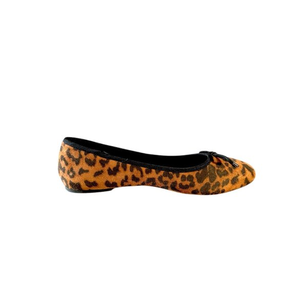 French Connection Women Leopard Print Ballet Flats With Bow Accent 9 NWOB - Picture 5 of 8